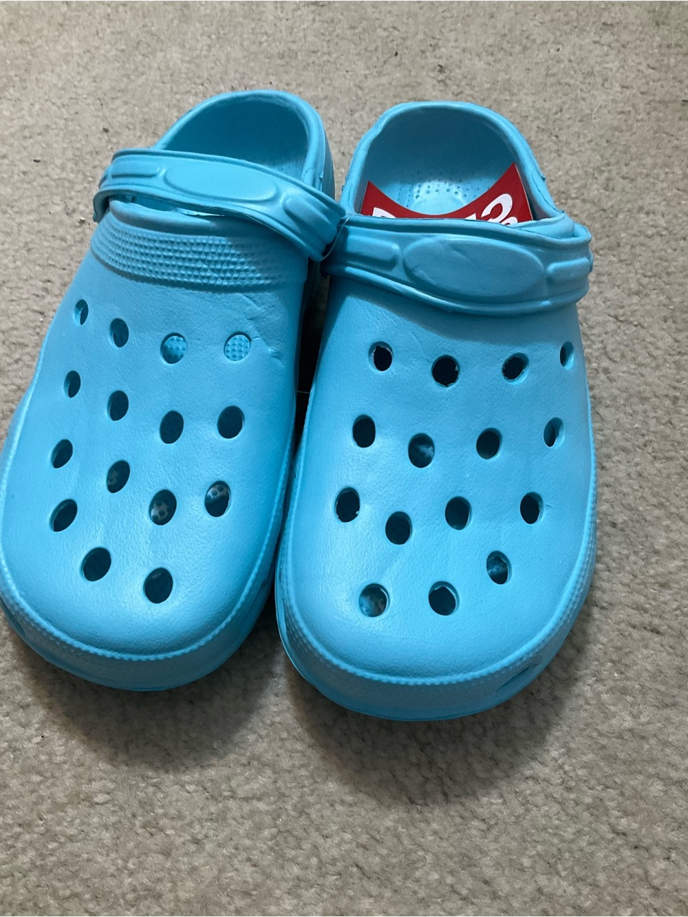 Women's Lightweight Aqua Slip-On Mules